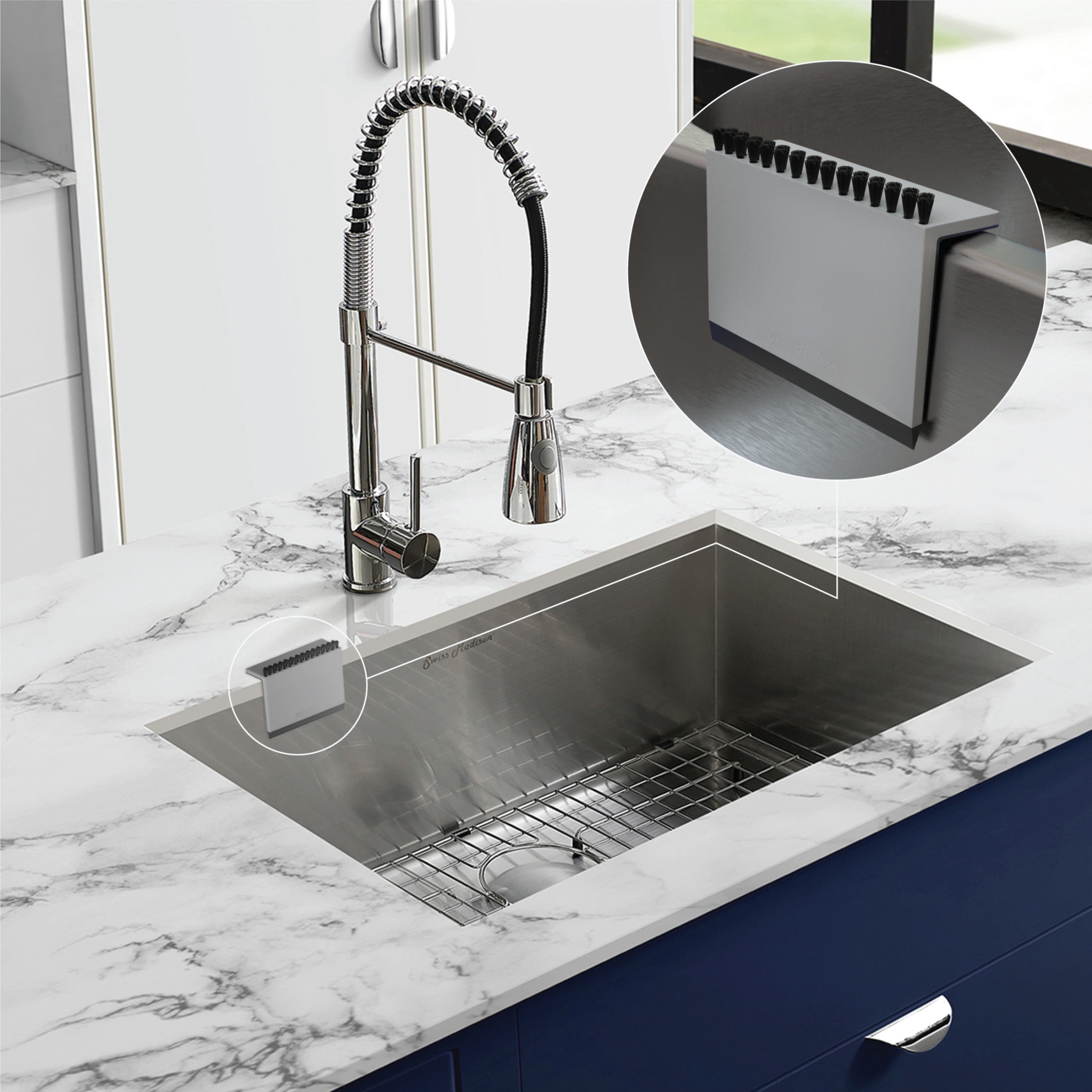 Squeegee Cleaner, Kitchen Accessory in Gray