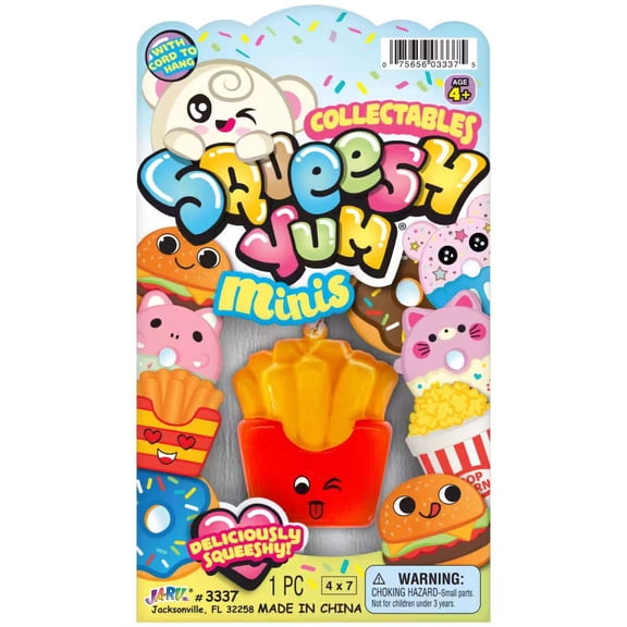 Squeesh Yum Minis Fries Mini Squeeze Toy (RANDOM Expression)