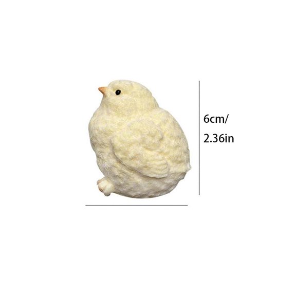 Squeezable Chick - Flocked Chick/6cm/60g 1 PCS