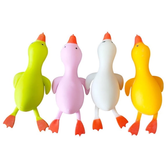 Squeezable Goose Desktop Decor, Soft Stress Relief Fidget Toy Table Ornament for Home & Office Decoration Birthday Gifts