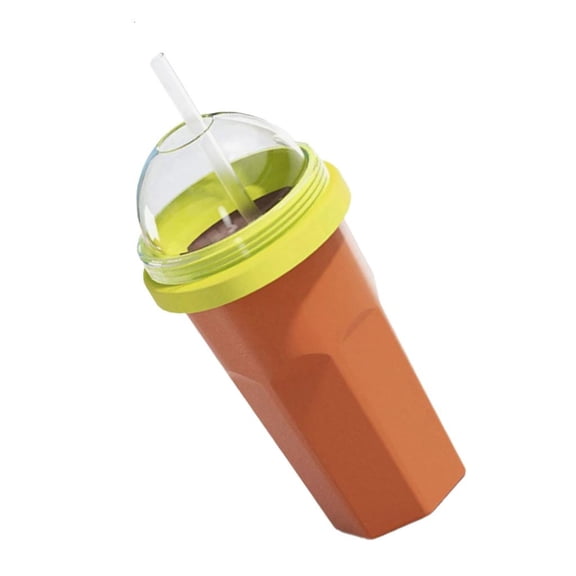 Squeezable Slush Cup With Straw For Parties Picnics Practical Slushies Maker