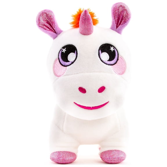 Squeezamals 3Deez Deluxe Stuffed Animals, Slow-Rise Foam, Kat the Unicorn