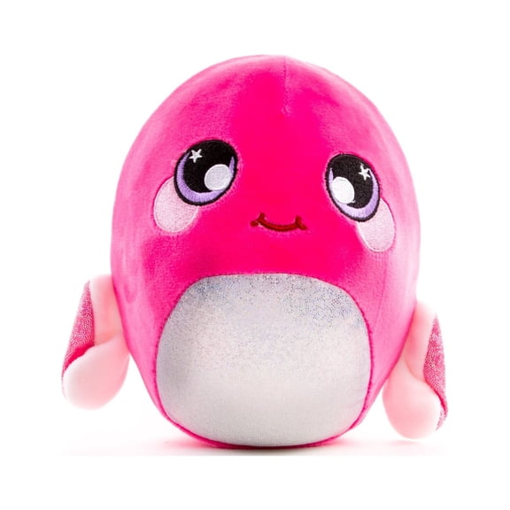 Squeezamals 3Deez Deluxe Stuffed Animals, Slow-Rise Foam, Kristan the Orca
