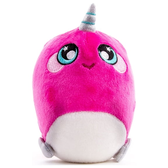 Squeezamals 3Deez Slow Rise Foam Stuffed Animals Narwhal Jewel Toy
