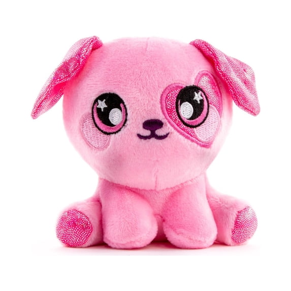 Squeezamals 3Deez Stuffed Animals, Pink Dog - Candy