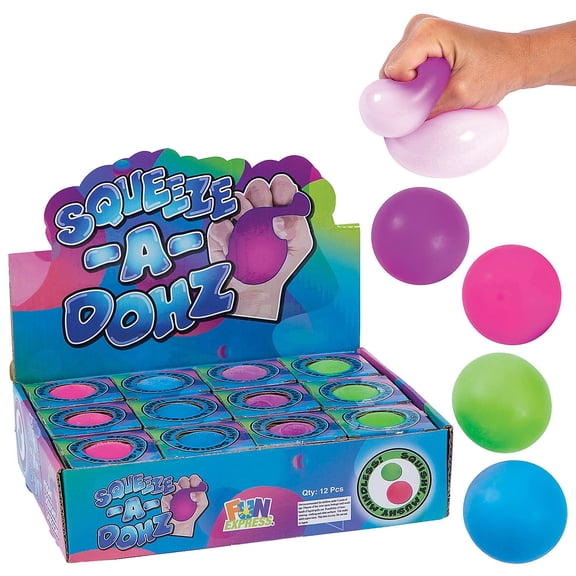 Squeeze-A-Dohz (Pc/Db, Dz/Db) - Party Favors - 12 Pieces