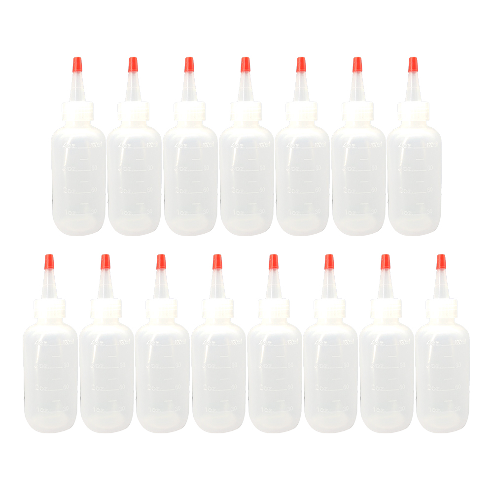 Squeeze Bottle 15pcs 120ml Squeeze Condiment Bottles Plastic Dressing Bottle Squirt Sauce