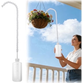 Squeeze Bottle for Hanging Plants 16.9 oz 500 ml Plant Watering Bottle with 19.6 in Long Nozzle Adjustable Angle Waterer for Indoor and Outdoor Hanging Baskets