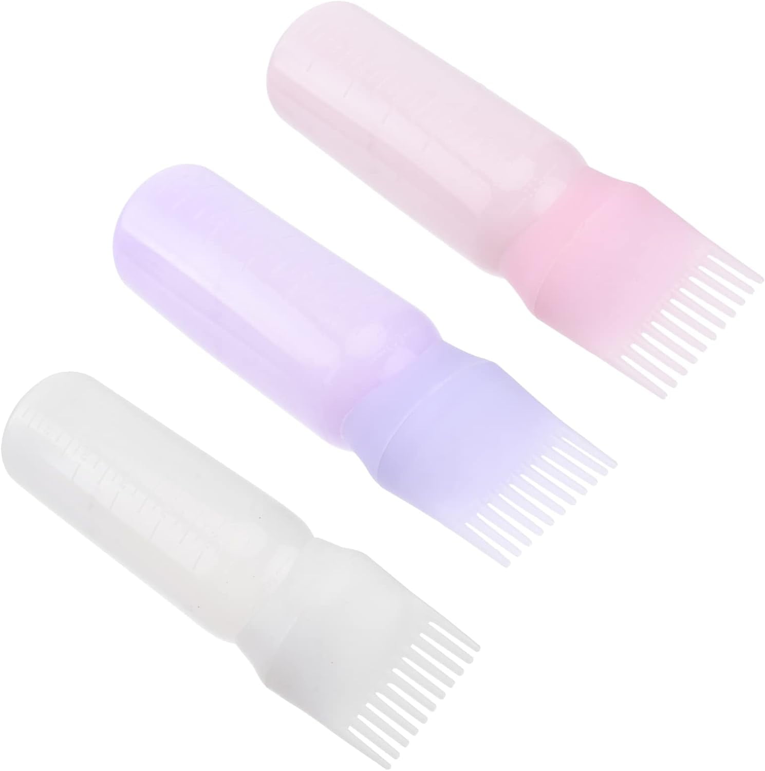 Squeeze Bottle Professional Hair Dye 3pcs Bottles Hairdressing Simple