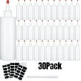 thumbnail image 1 of Squeeze Bottle, Shekure 30Pcs 4 Oz Premium Food Grade Plastic Bottles with Squeeze Top Caps Include 2 Labels and 1 Pen for Icing Cookie Decorating Sauces Condiments Arts Crafts BPA Free, 1 of 8