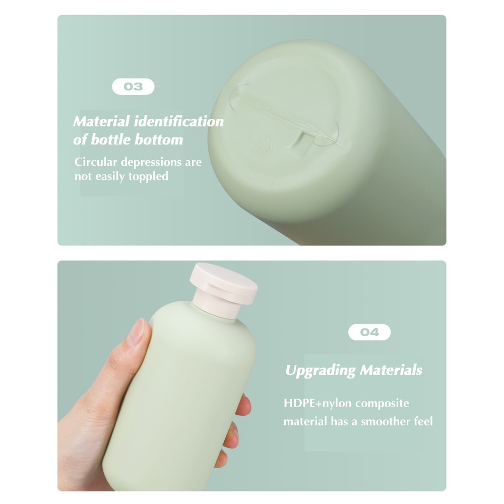 Squeeze Bottles with Flip Cap 200ml/260ml Plastic Refillable Travel