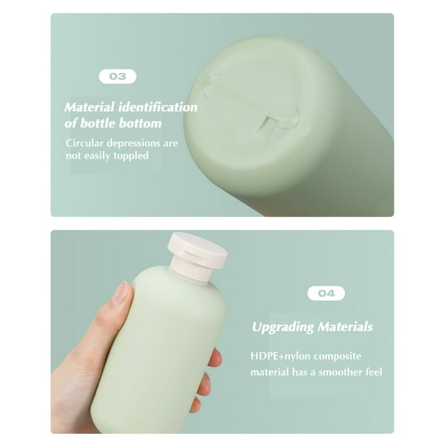 Squeeze Bottles with Flip Cap 200ml/260ml Plastic Refillable Travel