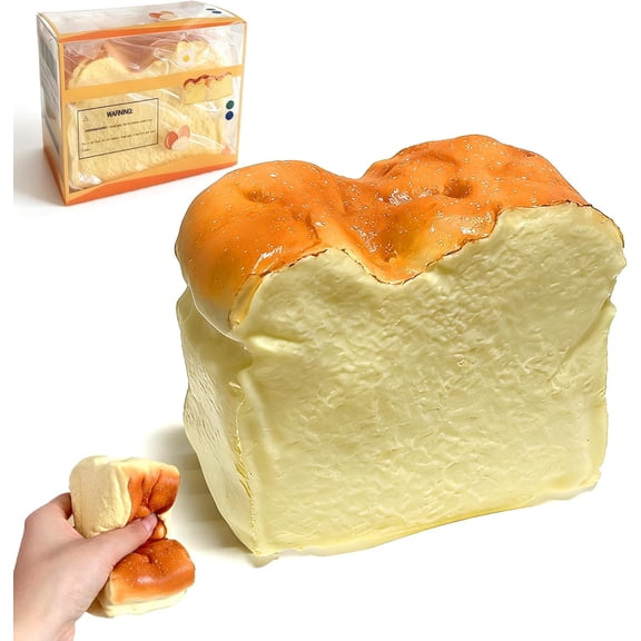 Squeeze Bread Squishy, Slow Rising PU Material Loaf Fidget, Dumpling Stress BallsRealistic Soft Desk Toy for Office Breaks and Party Favors