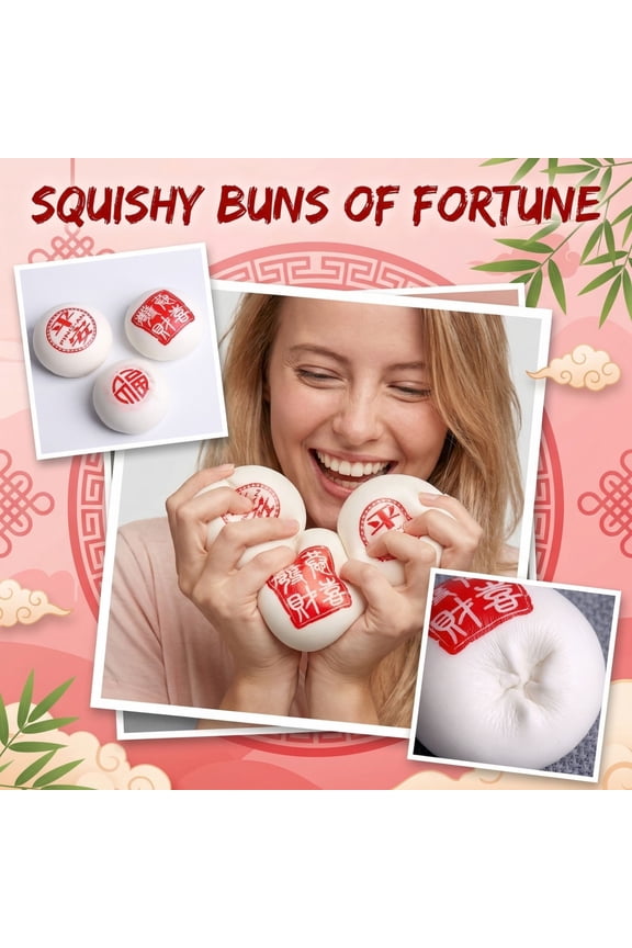 Squeeze Bun Dumpling, Slow Rising Stress Ball, 3inDiameter, White, Squeeze Keychain, Relaxation Toys, Daily Relaxation Easing, Chinese Celebration, 1 Pc