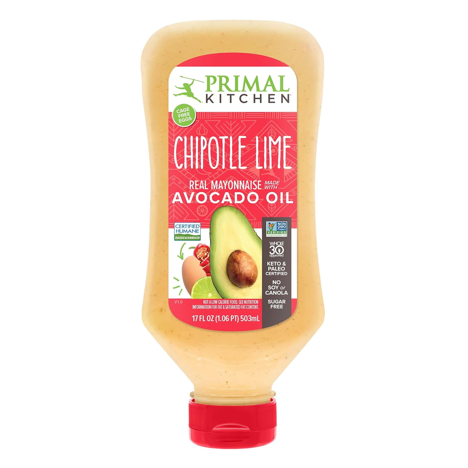 Squeeze Chipole Lime Mayo made wih Avocado Oil, 17 Ounces