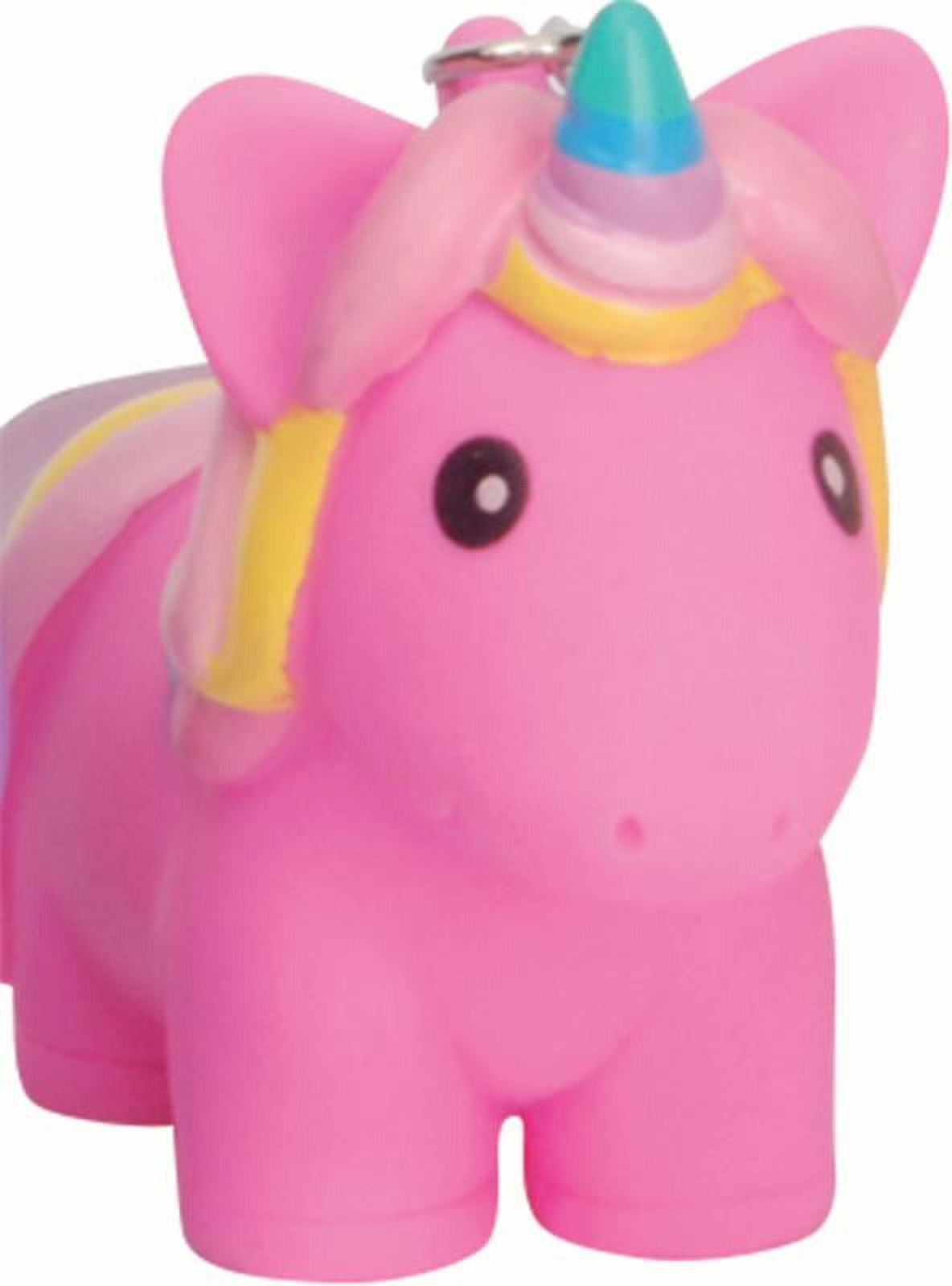 Squeeze N' Poop Glitter Squishy Unicorn Magical Toy 3" Keychain