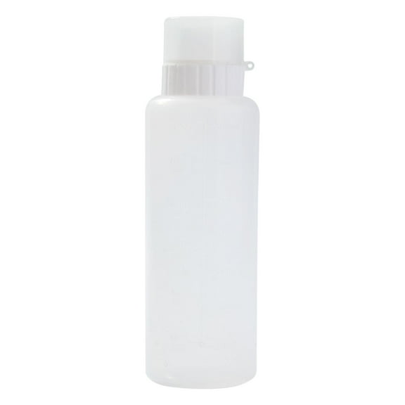 Squeeze Sauce Bottle Dispenser | Transparent Plastic Condiment Container with Cap, Cuttable Nozzle | Oil, Ketchup, Mustard, Vinegar Holder for Kitchen Restaurant 1PC