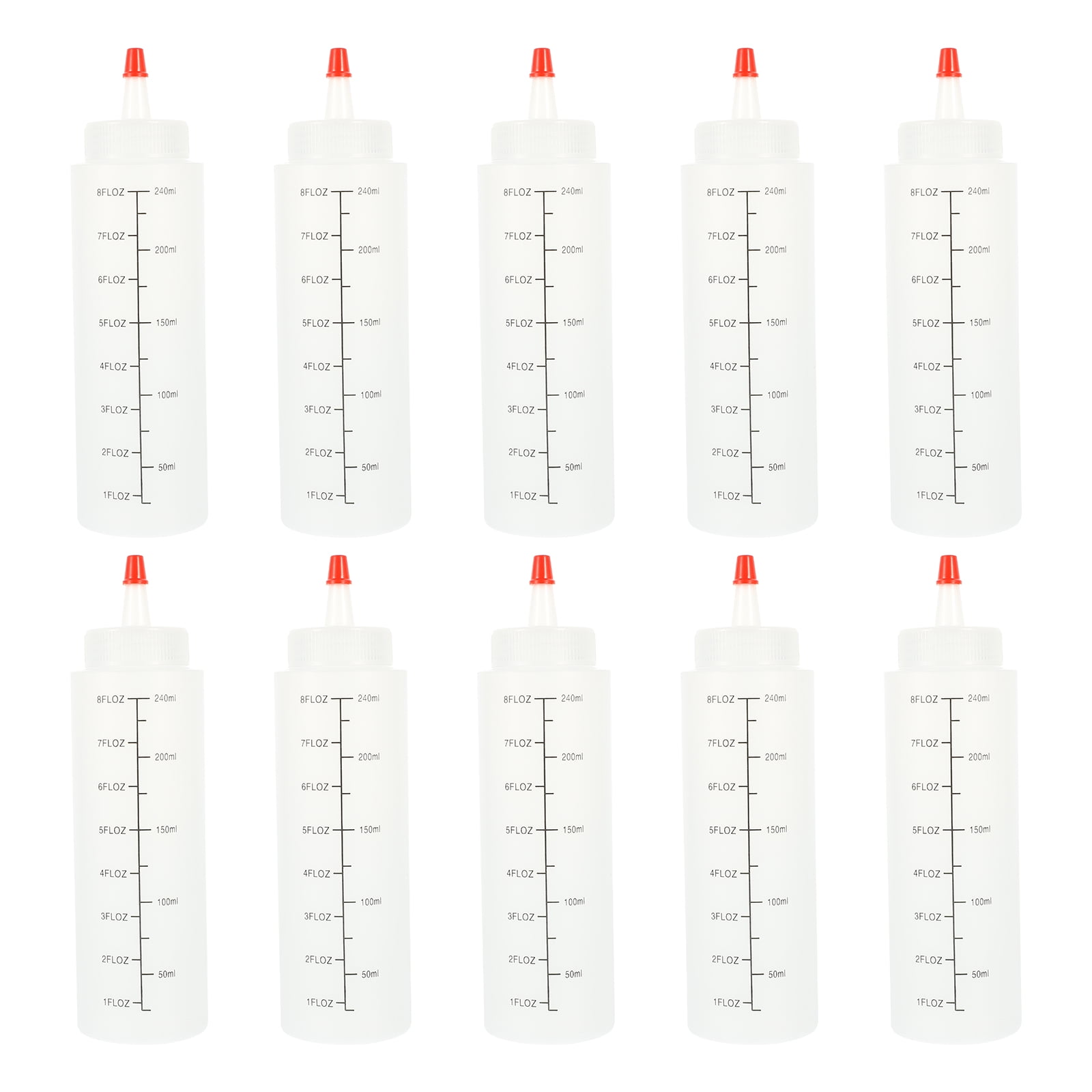 Squeeze Sauce Bottle Scale Empty Condiment Bottles Plastic Container