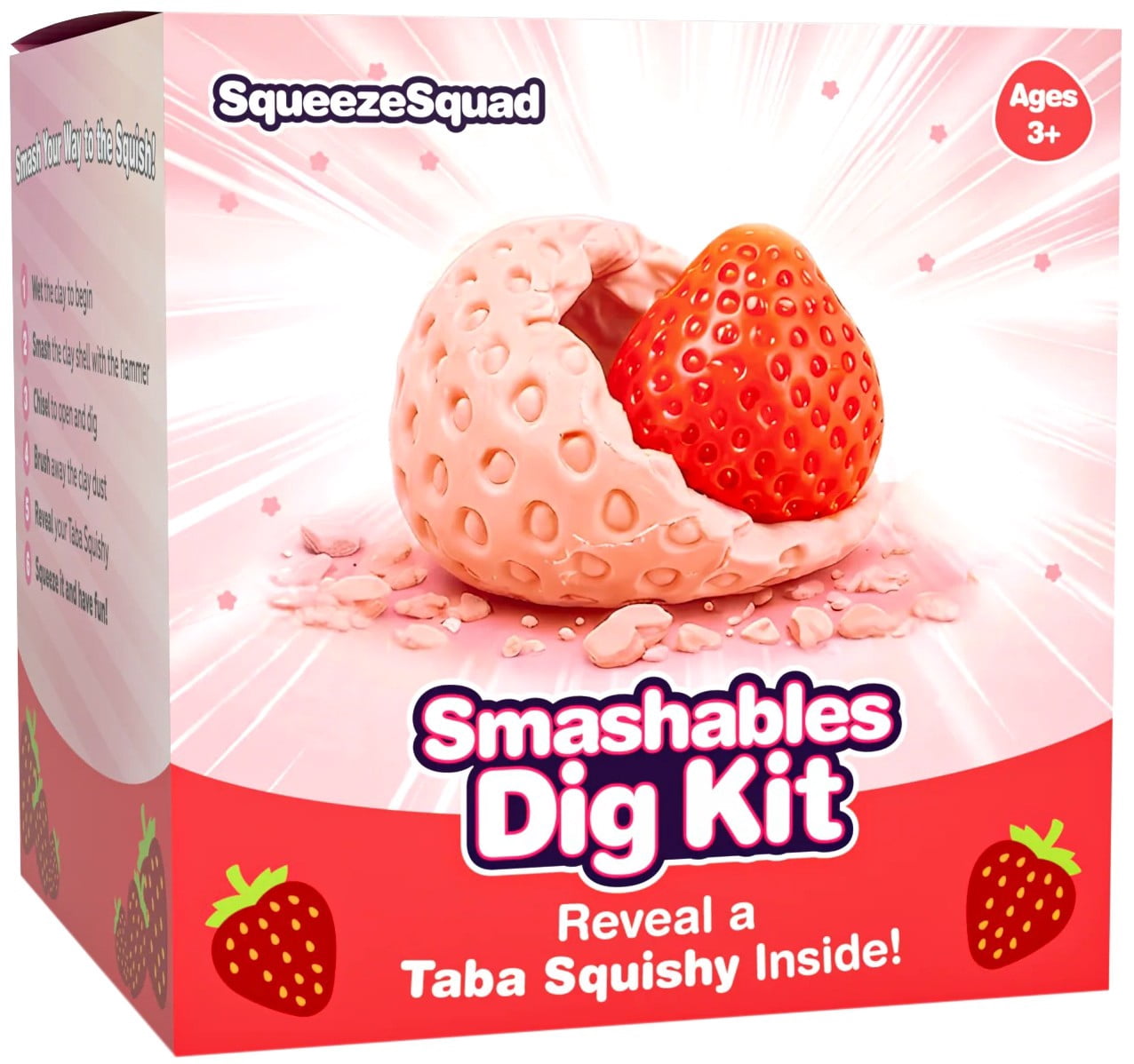 Squeeze Squad Smashables Taba Strawberry Dig Kit