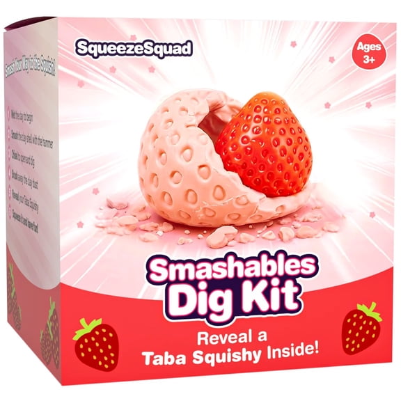 Squeeze Squad Smashables Taba Strawberry Dig Kit
