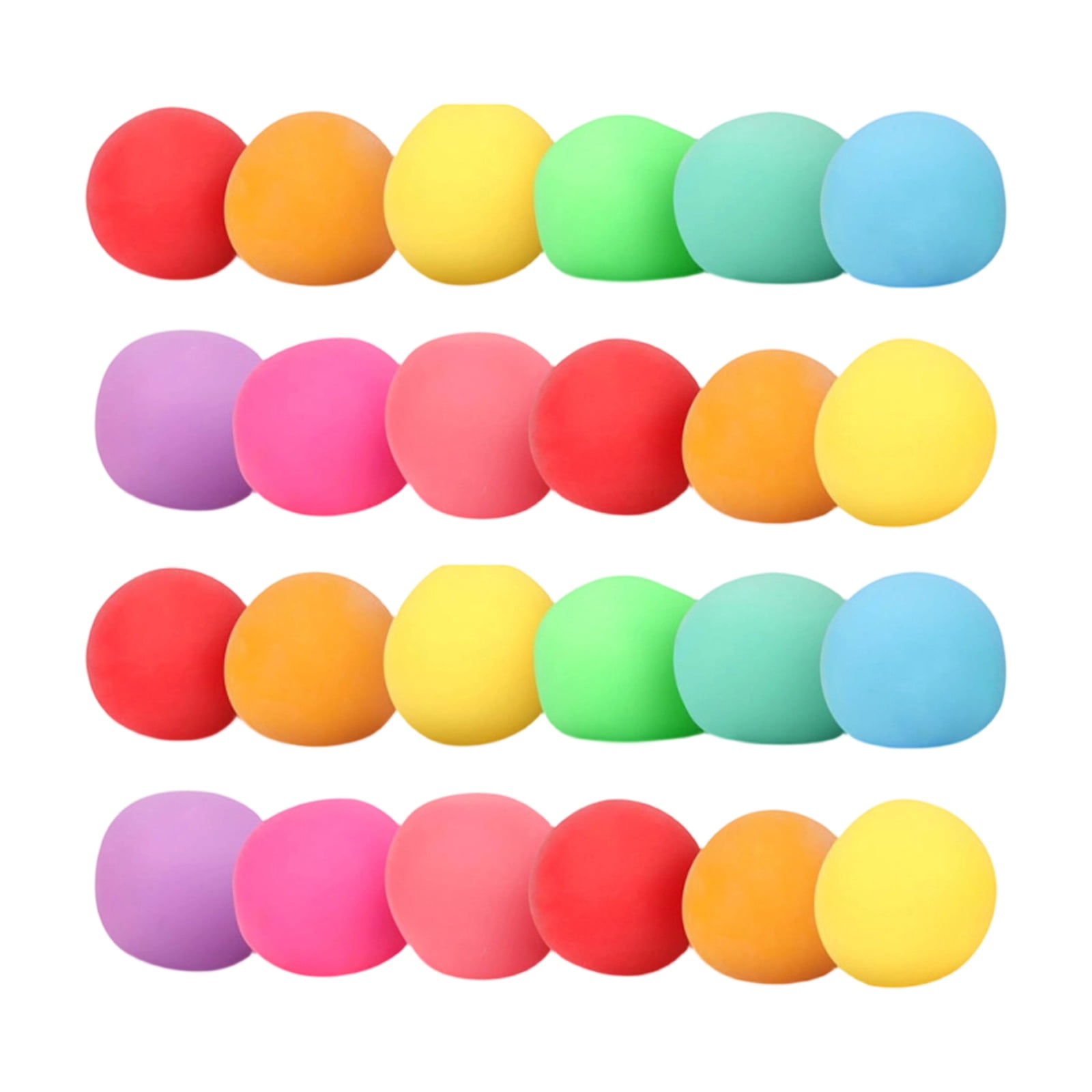 Squeeze Squeeze Toys, Relaxation Toys, Sensory Squeeze Toys, 2inRound, Fun Toys, Calm Nervous Energy, Table Display, Mixed Rainbow Hues, 24 Pc