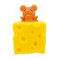 thumbnail image 1 of Squeeze Squishy Toy with Mouse Design, 1 Pack, Yellow and Light Brown, for Kids and Adults, Squeeze Toy, 1 of 3