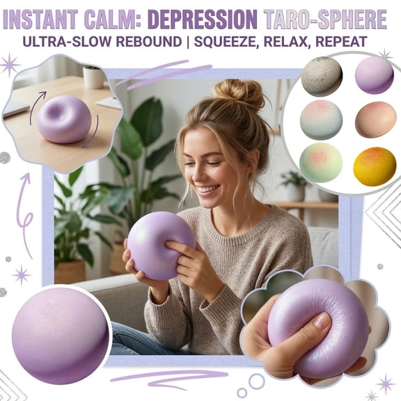 Squeeze Stress Ball, Slow Rising Stress Ball, Sensory Squeeze Toys, Relaxation Toys, 4.5 Inch Diameter Glitter Light Purple Stretchy Squeeze Hand Exercise Ball for Daily Squeezing