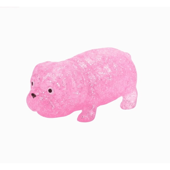 Squeeze Stress Toys Glitter Bulldog Squeeze Toys for Adults and All Ages Relaxation Toys for Relaxation Small Gift for Party Favors