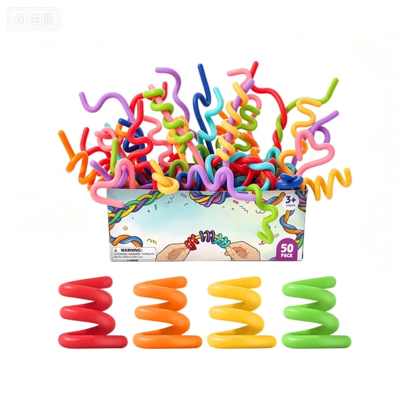 Squeeze Stretch String Toys Bendable Relaxation Sticks Colorful Sensory Squeeze Toys Durable Flexible Squeeze Sticks for Student and Adults Relaxation Party Favors Classroom