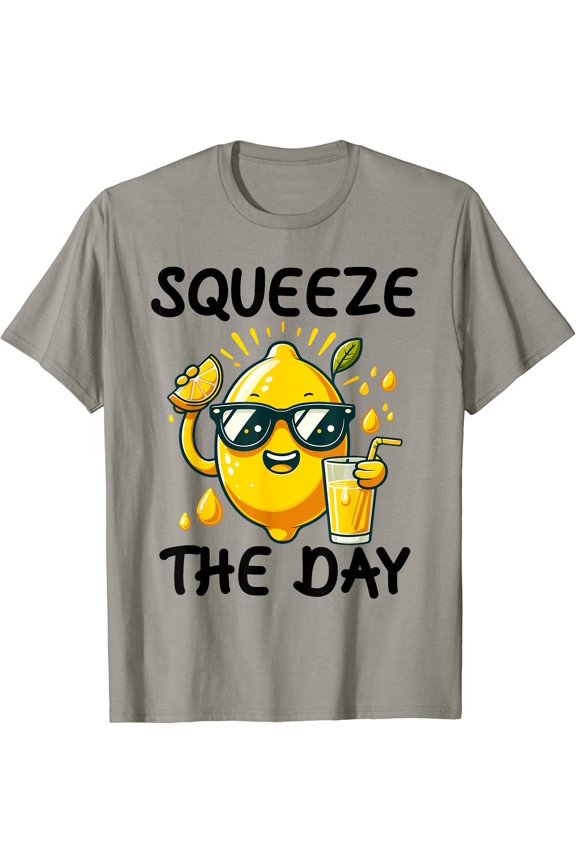Squeeze The Day - Funny Kawaii Cute Lemon Tee T-Shirt, Unisex T-Shirt