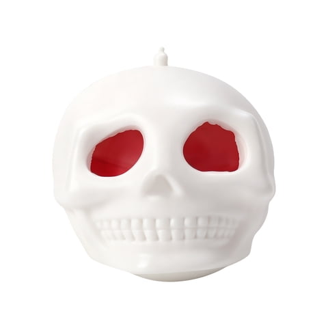 Squeeze Toy White Skull Squishies Ball 3.0 Inch Single Pack Stress Relief Fidget Sensory Toy for Halloween Party Favors Trick or Treat Hand Restoration Festival Gift for Adults