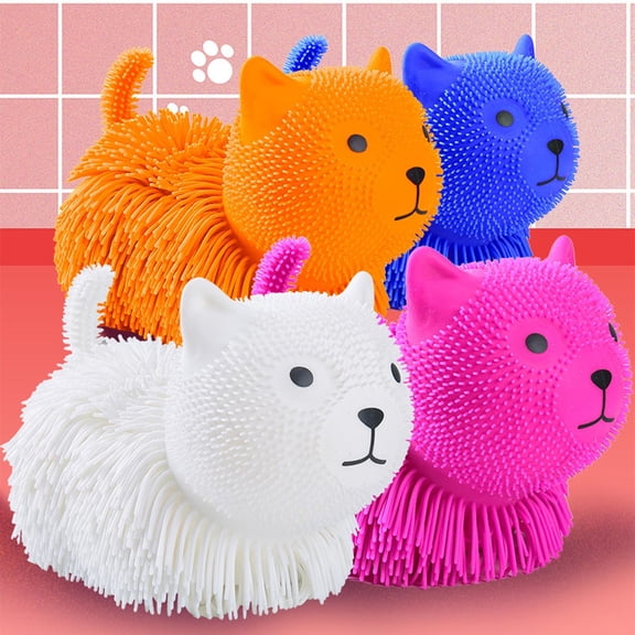 Squeeze Toys for Adults, Cute Cat Slow Rise Stress Relief Fidget, Soft TPR Sensory Anxiety Relief Items, Portable Decompression Ball for Office Desk Birthday Gift by PALIFEUR