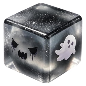 Squeeze Toys Black Glitter Ghost Cube Relaxation Squeeze for Student Adults Halloween Themed Sensory Squeeze 1 Piece