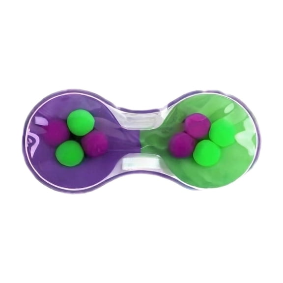 Squeeze Toys, Magnetic Balls Squeeze Toys, Sensory Squeeze Toys, 2X1 In, Valentines Day Squeeze Toys, Purple Green, 1 Pc