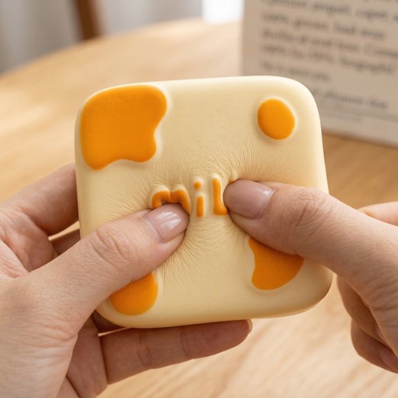 Squeeze Toys for Instant Stress-Relief – Innovative Milk & Bread Texture for Tactile Therapy