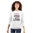 thumbnail image 1 of Squeeze With Five Saves Lives Women Crewneck Sweatshirt Brisco Brands M, 1 of 6
