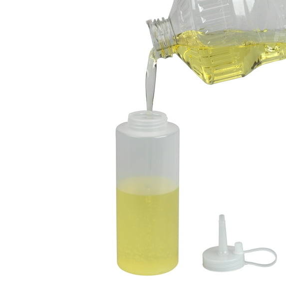 Squeeze bottles - 7 in - 4 Pack - good for salad dressing container