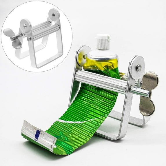 Squeezer, Metal Toothpaste Tube Squeezer, Practical Bathroom Gadget Dye Cream Extruder for Toothpaste, Artist, Hair Salon, Cosmetics, Hair Dyeing Cream, Pigment Painter and More