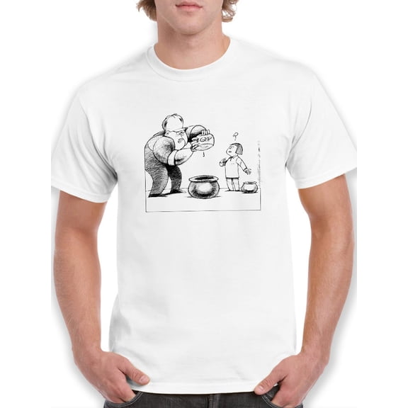 Squeezing The Last Drop T-Shirt Men -Wilfred Hildonen Designs, Male 4X-Large
