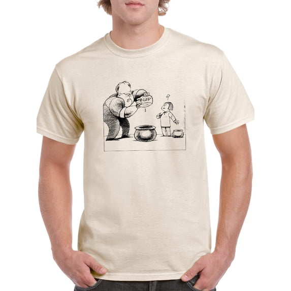 Squeezing The Last Drop T-Shirt Men -Wilfred Hildonen Designs, Male Large