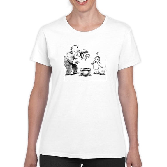 Squeezing The Last Drop T-Shirt Women -Wilfred Hildonen Designs, Female x-Large