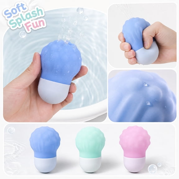 Squeezing Water Bath Toys for Toddlers,3PCS Bath Tub Pool Floating Toys for Babies Kids 1-3,Textured Fidget Toys Stocking Stuffers Gifts for Boy Girl 18+ Months