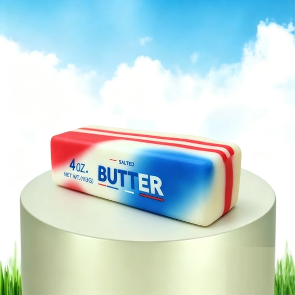 Squeezy Butter Toy - Butter Stick Squishy - Realistic Slow Rising Food Fidget Toy for Stress Relief & Anxiety Relaxation