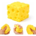 thumbnail image 1 of Squeezy Cheese Block , Slow Rising Realistic Cheese Block Squishy Toy, Soft Stress Relief Toys, Cute Squeeze Original Sensory / Fidget Novelty Toy and Gift for Kids and Adults, 1 of 8