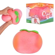 Squishy Peach - 7.5 cm Ultra-Soft Slow Rising Jumbo Peach Squishy, Stress Relief Toy for Adults, Focus & Relaxation
