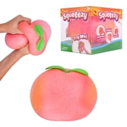 Squeezy Peach - 7.5 cm Ultra-Soft Slow Rising Jumbo Squishy Peach, Stress Relief Toy for Adults, Focus & Relaxation