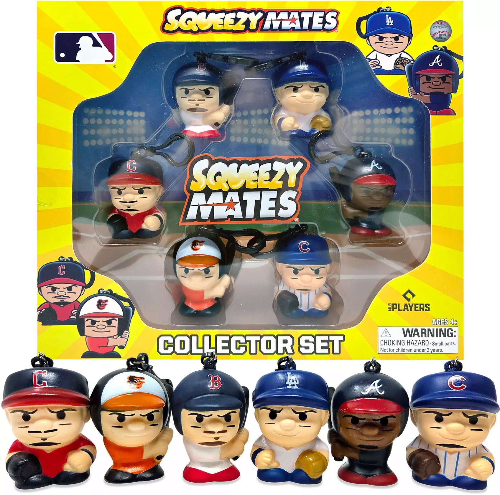 Squeezymates MLB Baseball 6 Figure 2025 Collector Set - Walmart.com