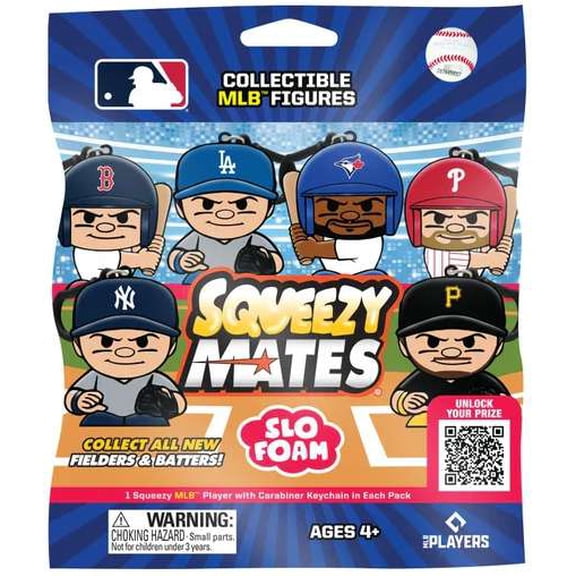 Squeezymates MLB Baseball Series 2026 mystery Pack Figure Slofoam Keychain