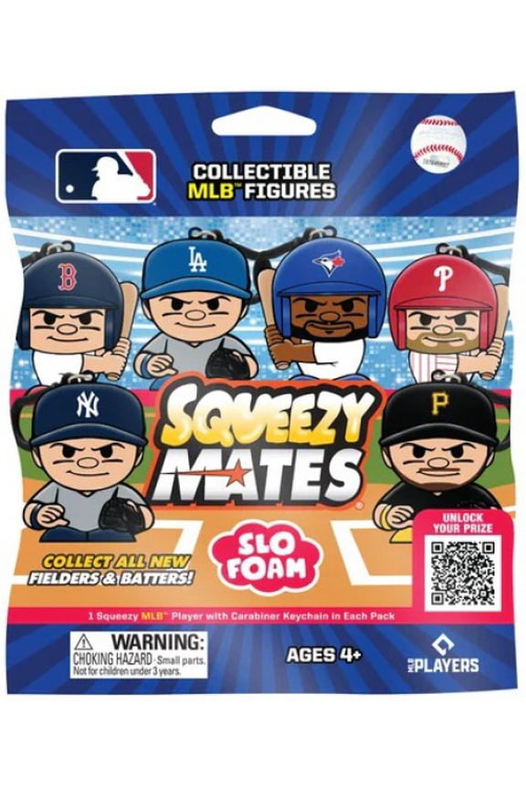 Squeezymates MLB Baseball Series 2026 mystery Pack Figure Slofoam Keychain