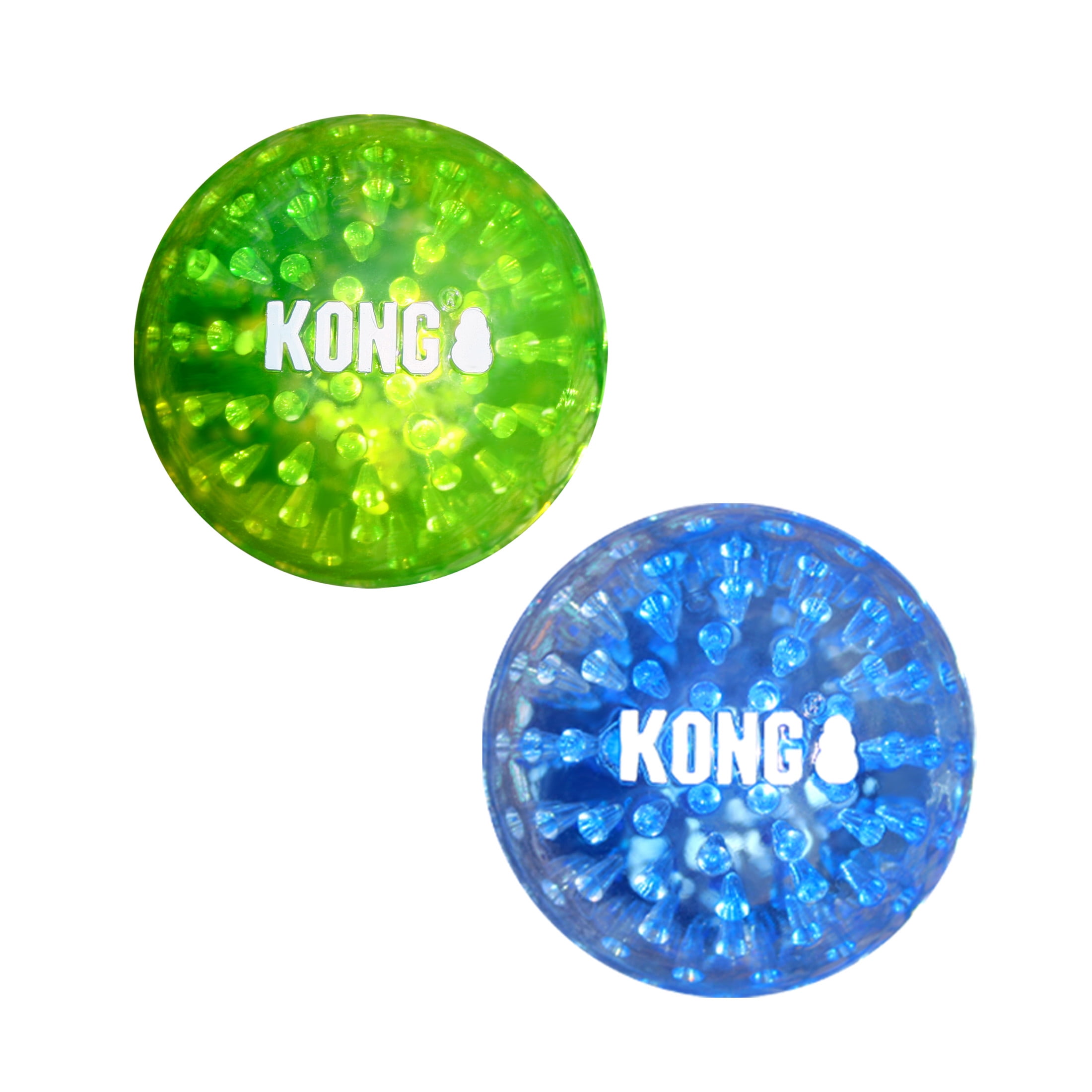 KONG® Squeezz® Geodz Balls Fetch Dog Toys, Large, 2 Count